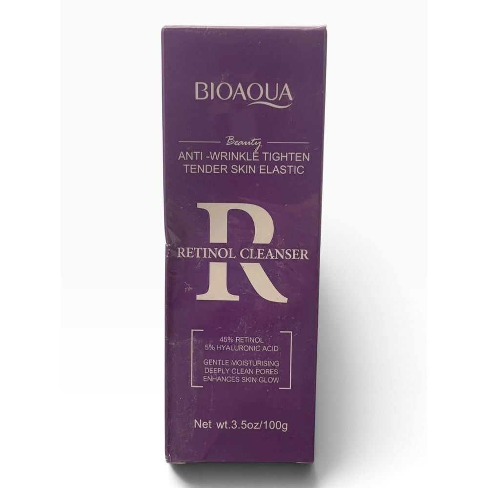BIOAQUA Retinol Cleanser 45% Retinol 5% Hyaluronic Acid Anti-Wrinkle 3.5oz 100g